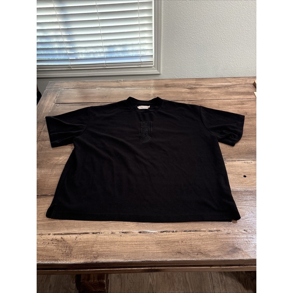 Honor The Gift Shirt Mens Large Blk Logo Boxy Fit Heavyweight Cotton